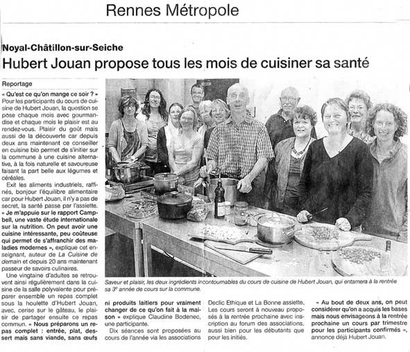 conférence cuisine Hubert Jouan