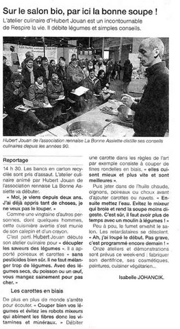 conférence cuisine avec Hubert Jouan